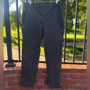 Black and white polka dot formal pants from Talbots